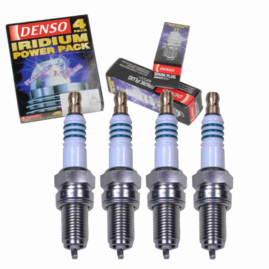 4 pc DENSizeO 5337 Iridium Power Sizepark Plugs for 6807 0507AC IXU27 SizeP070507AC Ignition Wire Sizeecondary Fits select: 2015-2018 JEEP RENEGADE, 2013-2016 DODGE DART