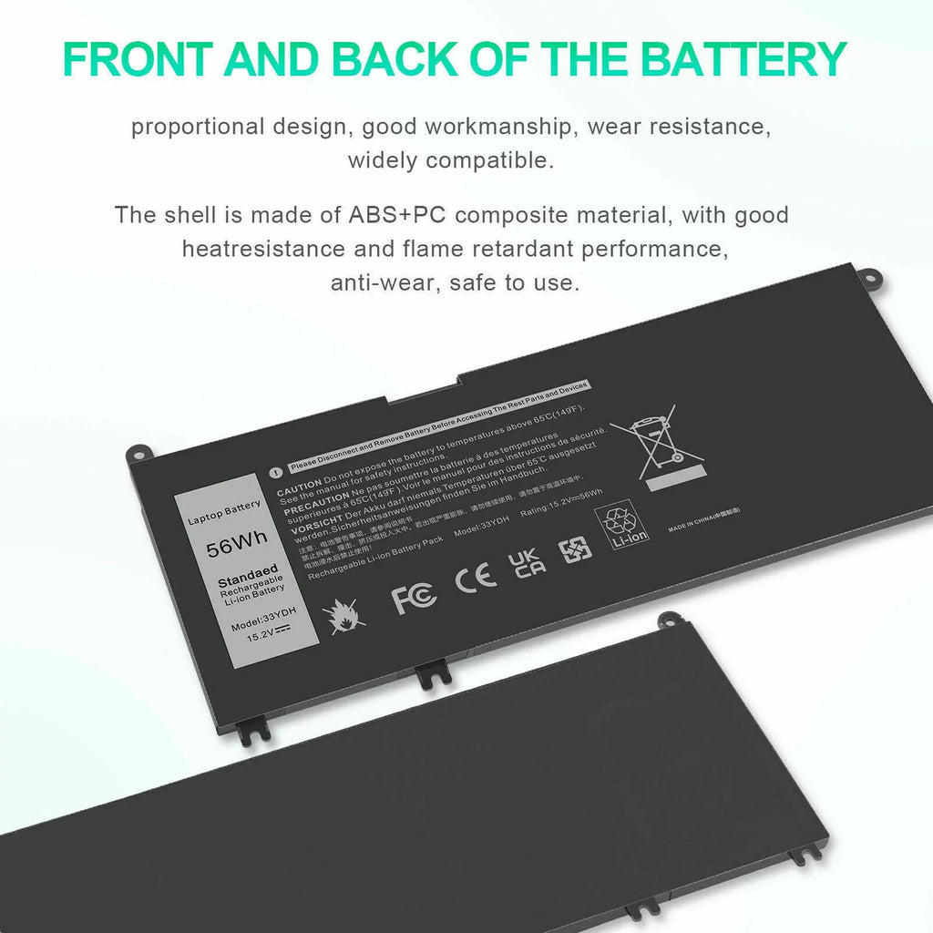 33YDH Laptop Battery For Dell Latitude 3380 3590 3580 3480 3490 W7NKD P30E001 USize