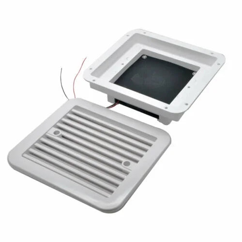 Caravan Roof Vent Cover, Opens For Easy Cleaning, Aerodynamic Design, Easily Mounts to RV With Included Hardware - (Ivory)