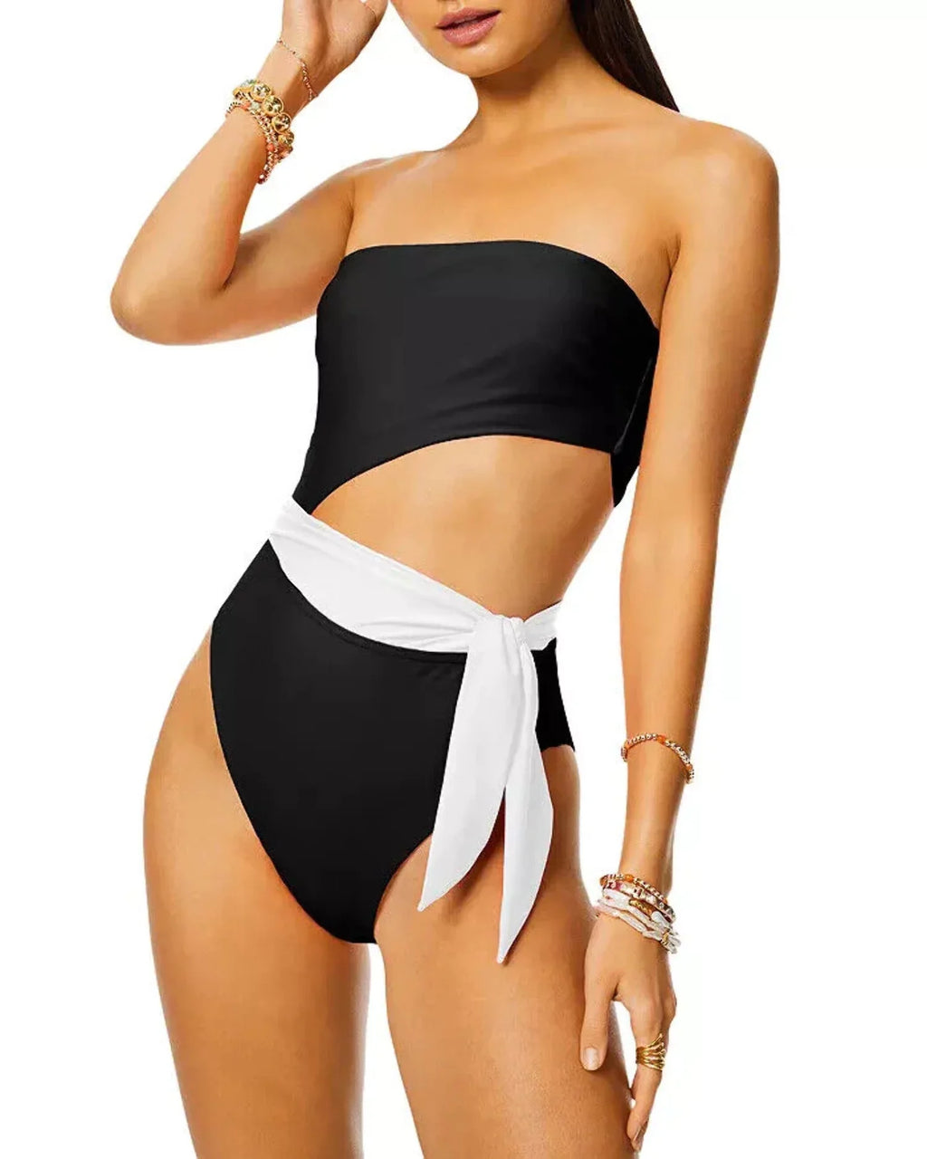 Ramy Brook Gigi Colorblock Sizeide Cutout 1-PC Sizewimsuit