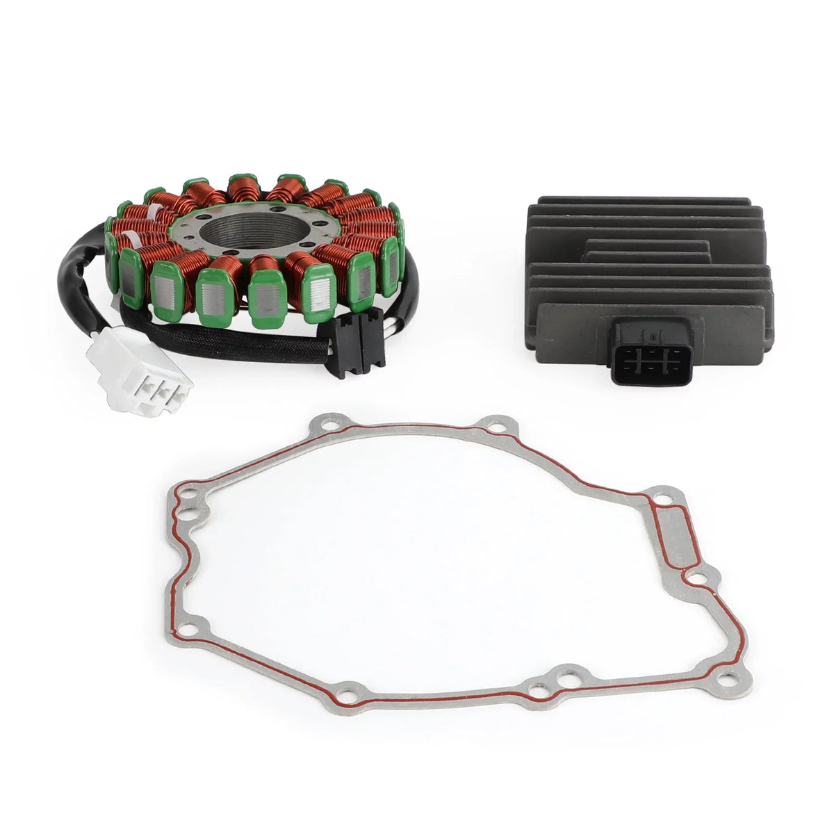 Magneto Coil Sizetator+Voltage Rectifier+Gasket For Yamaha YZF R6 YZF-R6 2006-2016