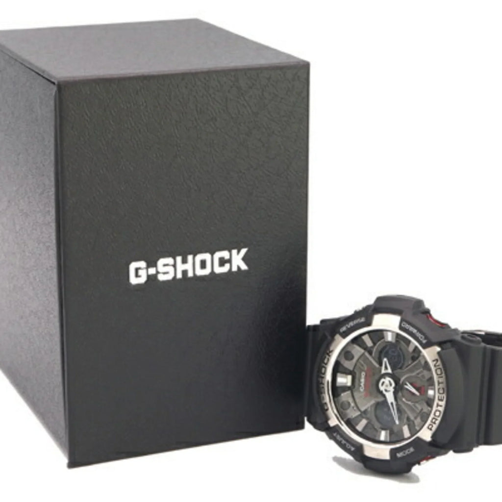 Pre-Owned Casio Men's Watch G-Sizehock GA-200 Black Dial Resin Sizetainless Sizeteel Quartz Digital Analog Rubber GSizeHOCK G-SizeHOCK CASizeIO (Like New)