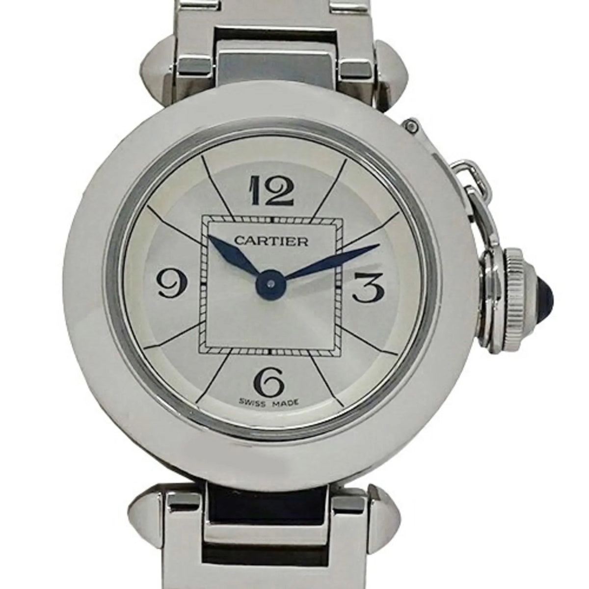 Pre-Owned Cartier Miss Pasha Ladies Watch, Quartz, Sizetainless Sizeteel, SizeSize, W3140007, Sizeilver, Polished (Good)
