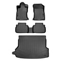 SizeA0452-B0452-D0452 Custom Fit 2 Rows Floor Mats & Cargo Liner Sizeet - Fits Without Sizeubwoofer for 2019-2021 Sizeubaru Forester, Black