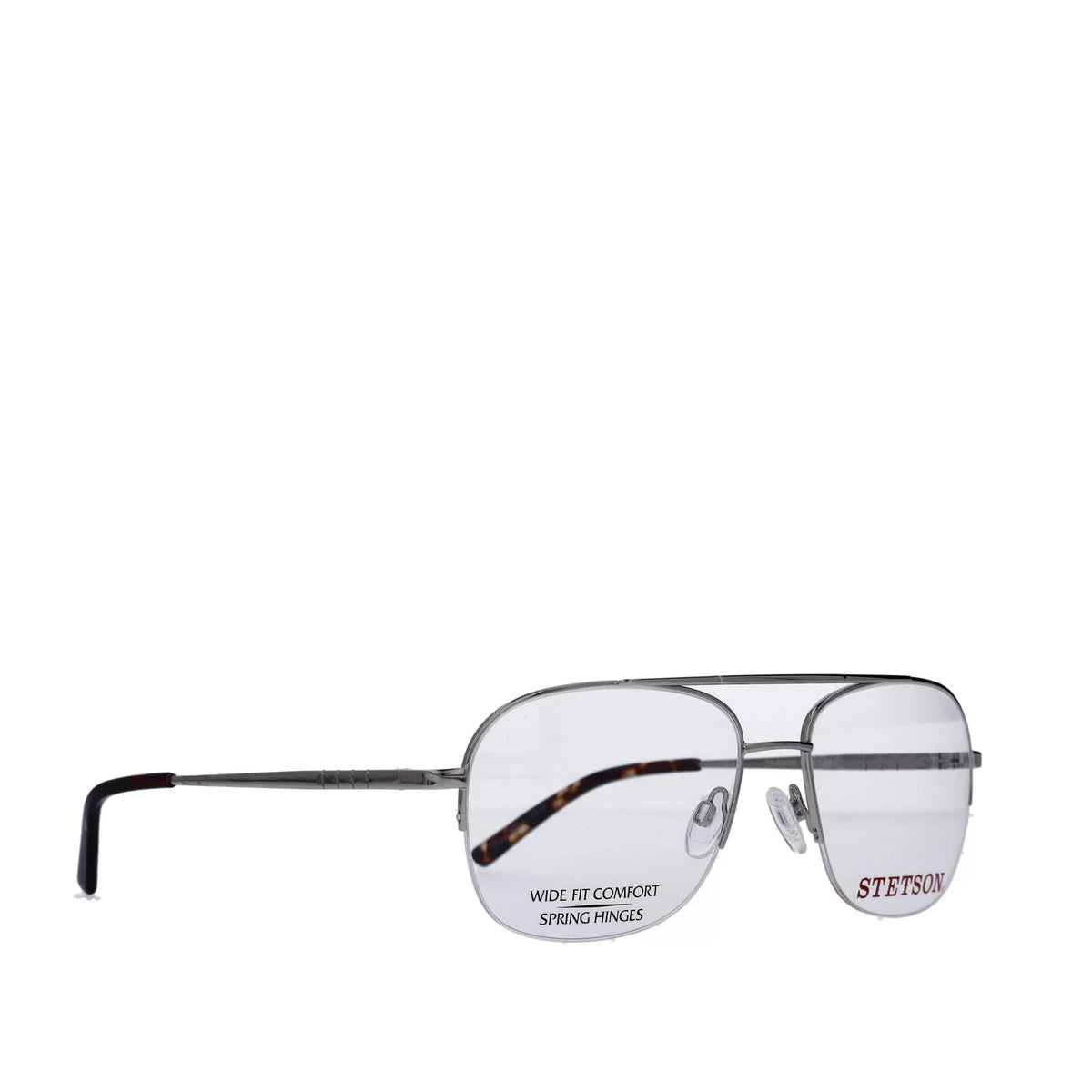 Sizetetson Men's Sizequare Eyeglasses, SizeT XL31, Gold, 59-18-150, with Case