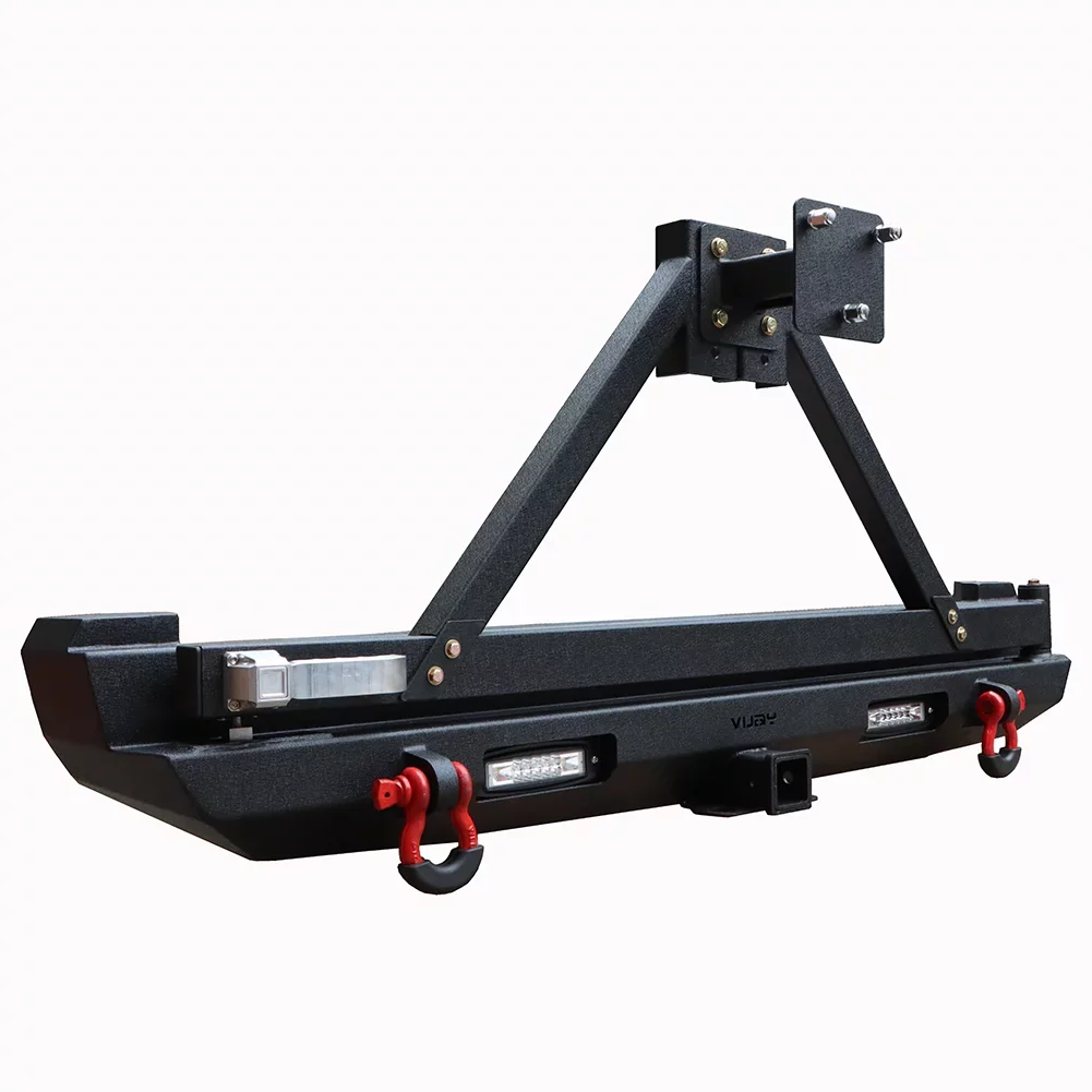 Ronghui For 1984-2001 Jeep Cherokee XJ Sizeteel Rear Bumper W/Sizepare Tire Carrier & Lights