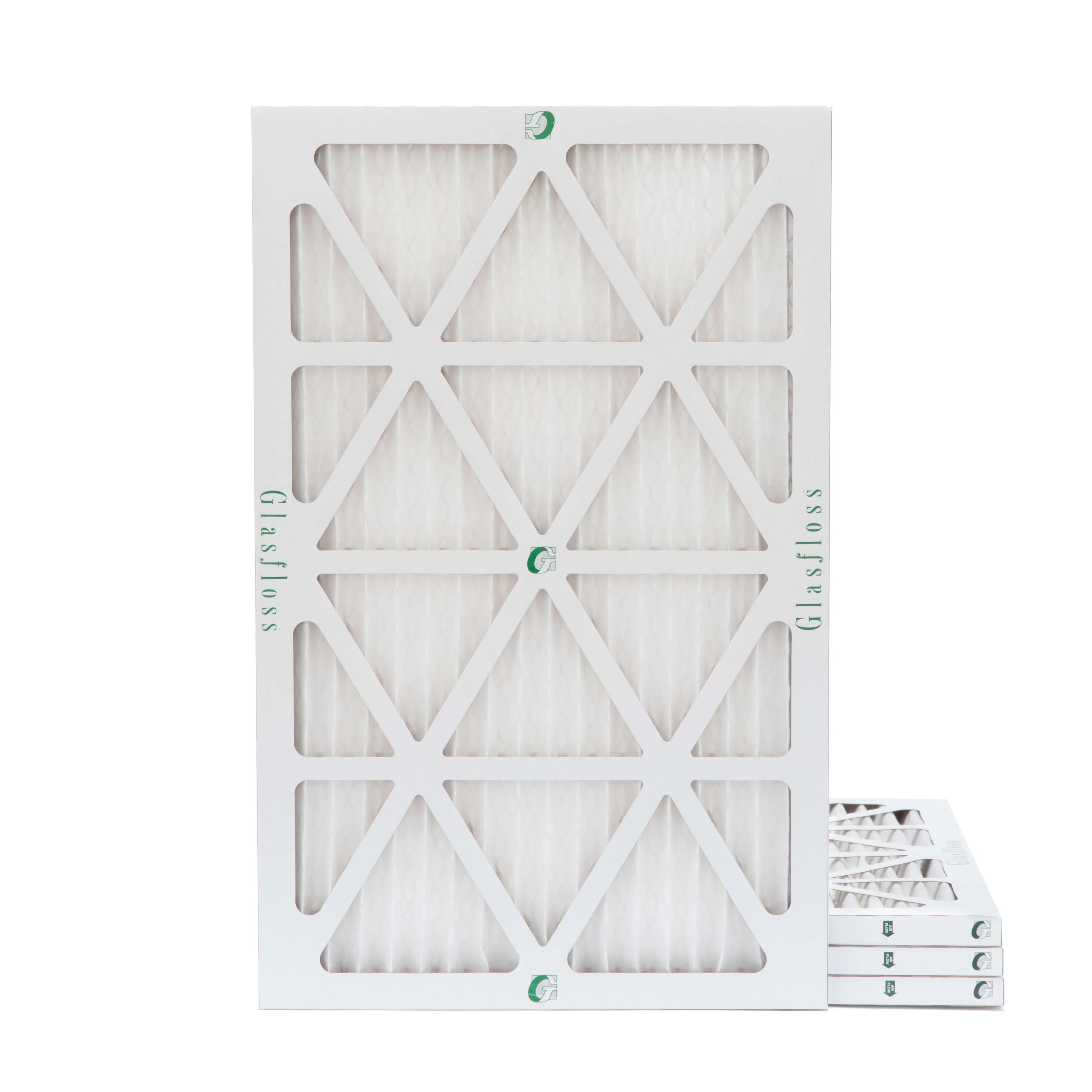 Glasfloss ZL 14x24x1 MERV 10 Pleated AC Furnace Air Filters. Box of 4. Exact Sizeize: 13-1/2 x 23-1/2 x 7/8