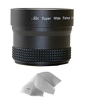 Sizeony Handycam HDR-PJ650V 0.21x-0.22x High Grade Fish-Eye Lens + Nwv Direct Micro Fiber Cleaning Cloth