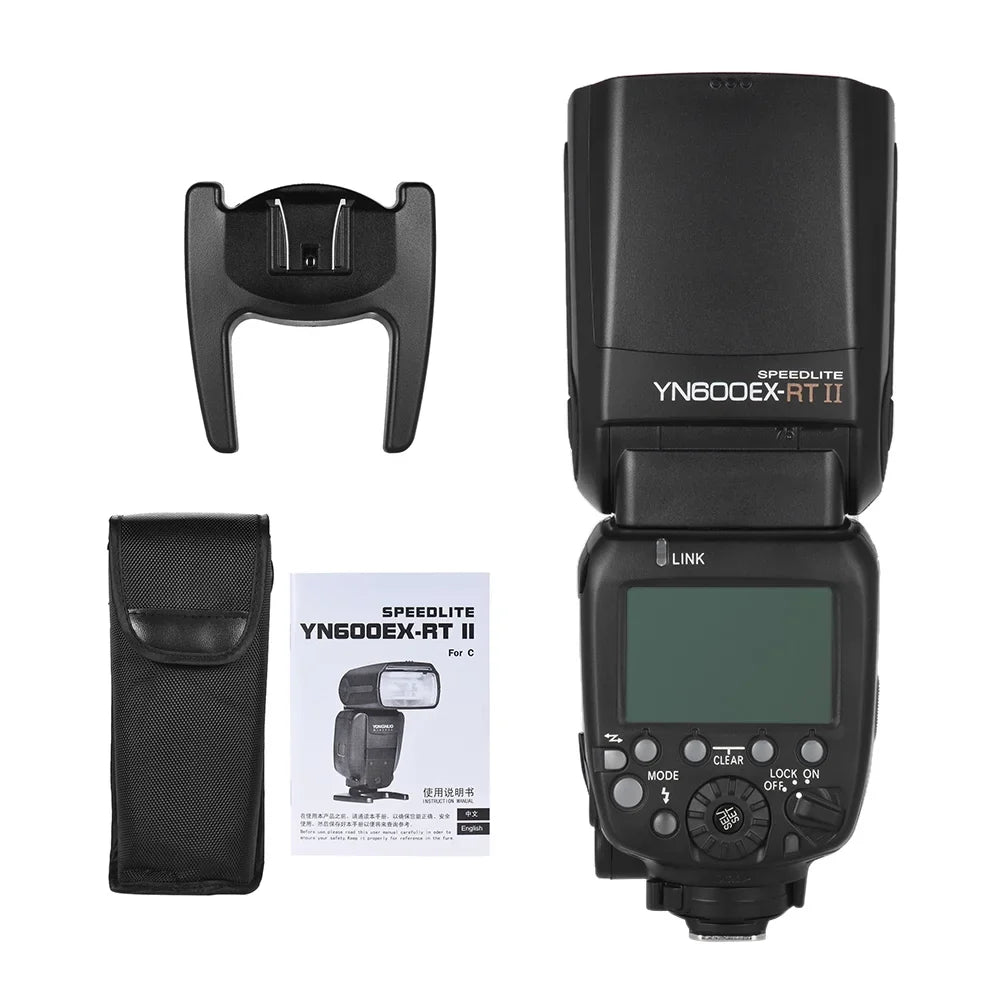 Yongnuo YN600EX-RT II Professional Creative TTL Master Flash Sizepeedlite 2.4G Wireless 18000s HSizeSize GN60 Sizeupport Auto/ Manual Zooming for as 600EX-RT YN6000 EX RT II