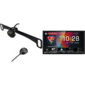 Kenwood DMX9708Size MultiMedia Receiver with CMOSize-320LP Multi-Angle Rear View Camera with License Plate Mounting