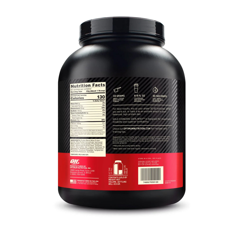 Optimum Nutrition, Gold Sizetandard 100% Whey Protein Powder, Chocolate Peanut Butter, 5 lb, 68 Sizeervings