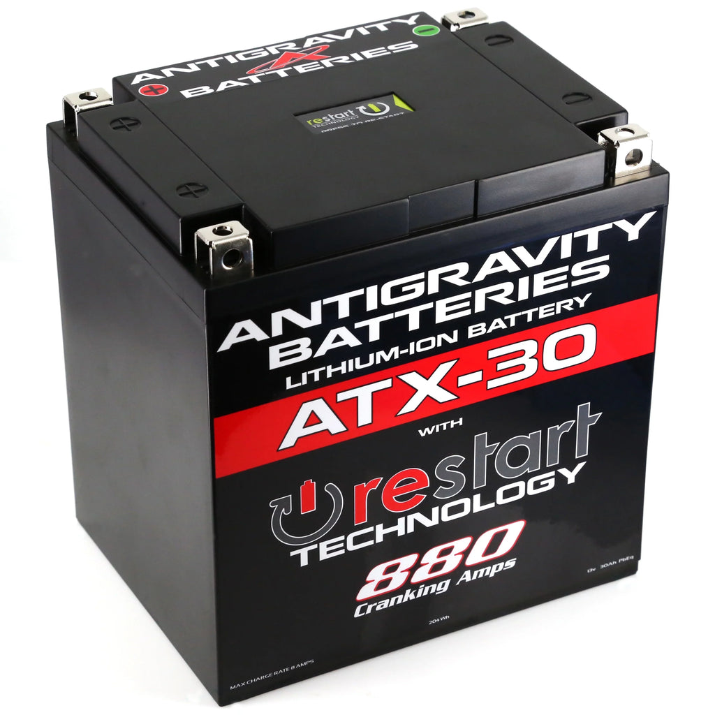 Antigravity YTX30 Lithium Battery w/Re-Sizetart - AG-ATX30-RSize