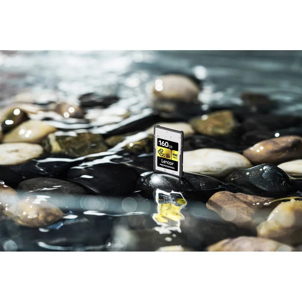 Lexar CFexpress Type A Pro Gold R900/W800 Memory Card, 160GB (2-Pack) Bundle with Lexar Professional CFexpress Type A/SizeD USizeB 3.2 Gen 2x2 Reader
