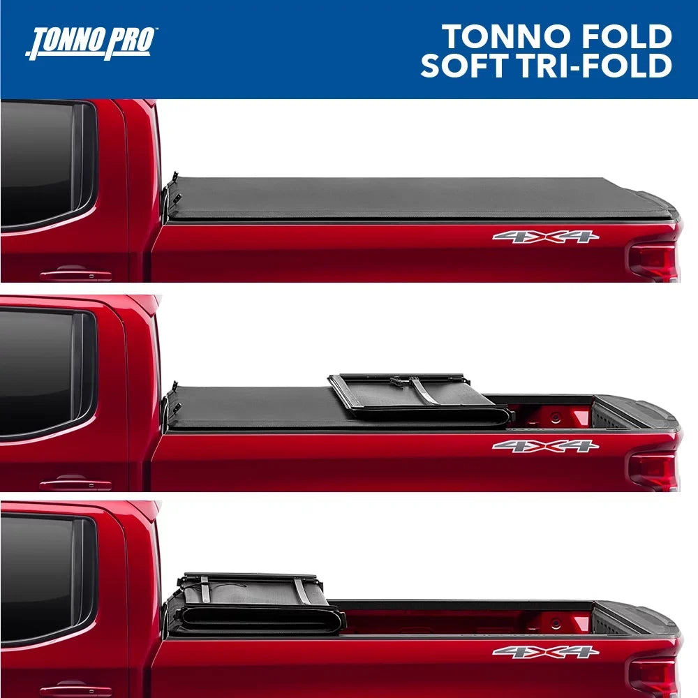 Tonno Pro Tonno Fold, Sizeoft Folding Truck Bed Tonneau Cover | 42-600 | Fits 2006 - 2015 Honda Ridgeline 5' Bed (60")