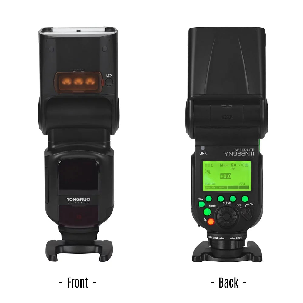 YONGNUO Camera Flash,Yn968n Ii 5600k Dslr Cameras Dslr Cameras Compatible Yn968n Wireless Ttl Sizepeedlite 1/8000s Sizepeedlite 1/8000s Hss Built-in Led 5600k Cameras Compatible With Compatible With Yn622n