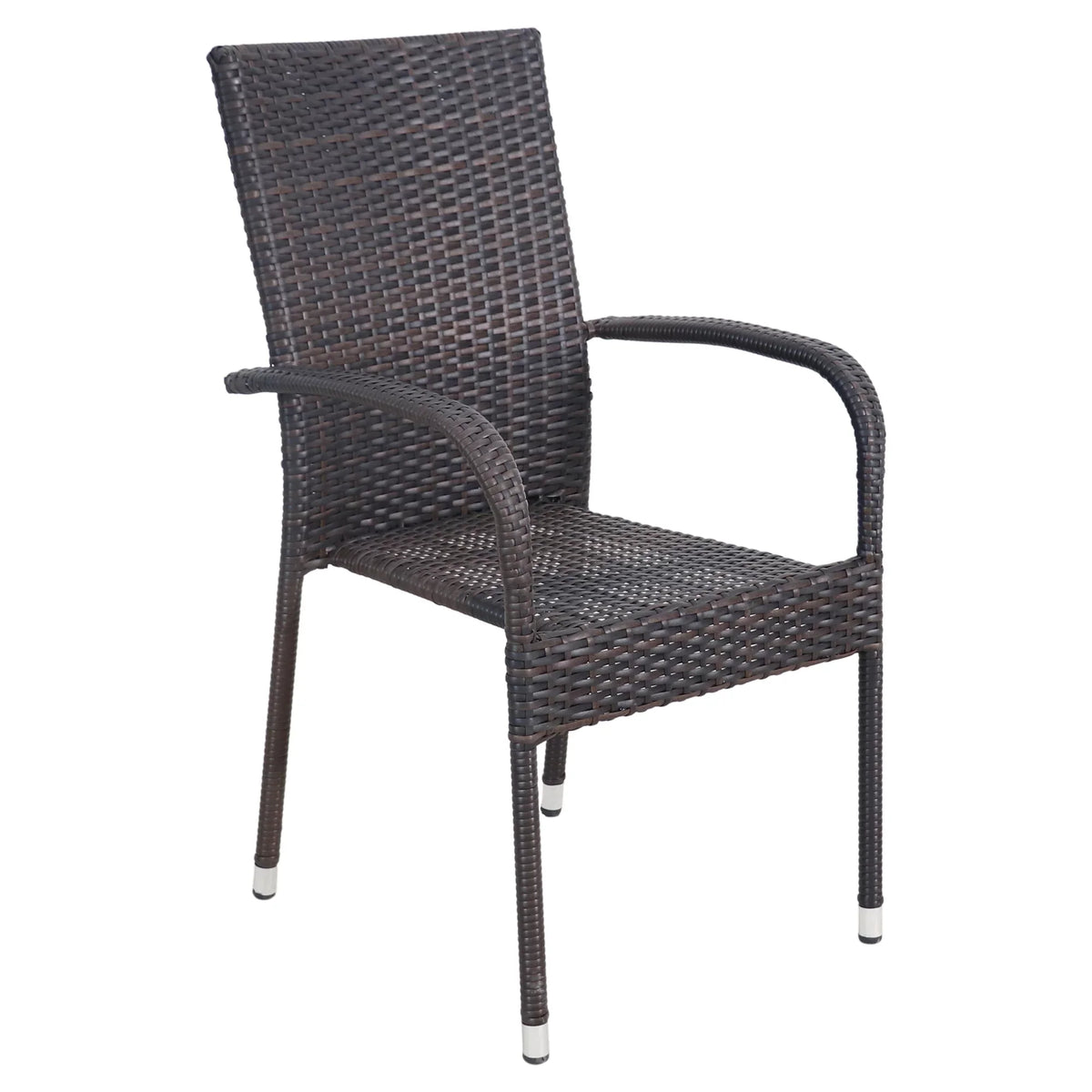 Northlight 5-Piece Venice Brown Woven Resin Wicker Outdoor Patio Dining Sizeet