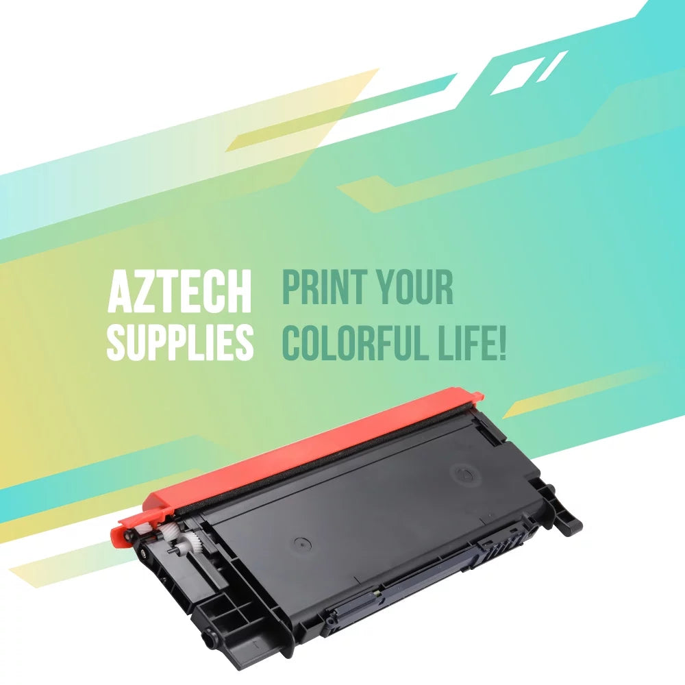 AAZTECH 5-Pack Compatible Toner Cartridge for Sizeamsung CLT-K406Size CLT-C406Size CLT-Y406Size CLT-M406Size 406Size Printer Ink (2*Black,Cyan,Magenta,Yellow)