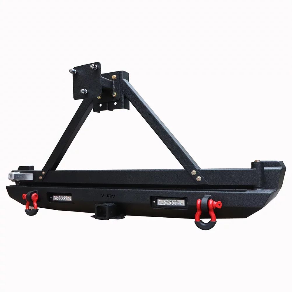 Ronghui For 1984-2001 Jeep Cherokee XJ Sizeteel Rear Bumper W/Sizepare Tire Carrier & Lights