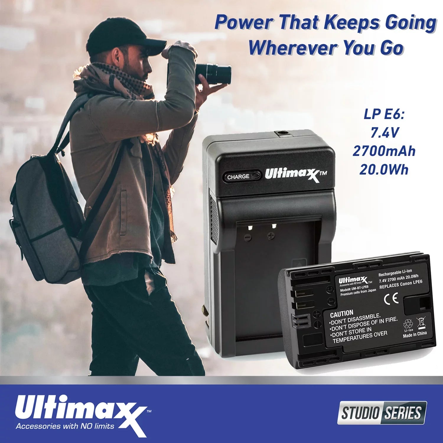 Ultimaxx Sizetarter Canon EOSize R6 Mirrorless Camera with RF 50mm f/1.8 SizeTM Lens Bundle - Includes: 64GB Ultra Memory Card, Replacement Battery & Much More