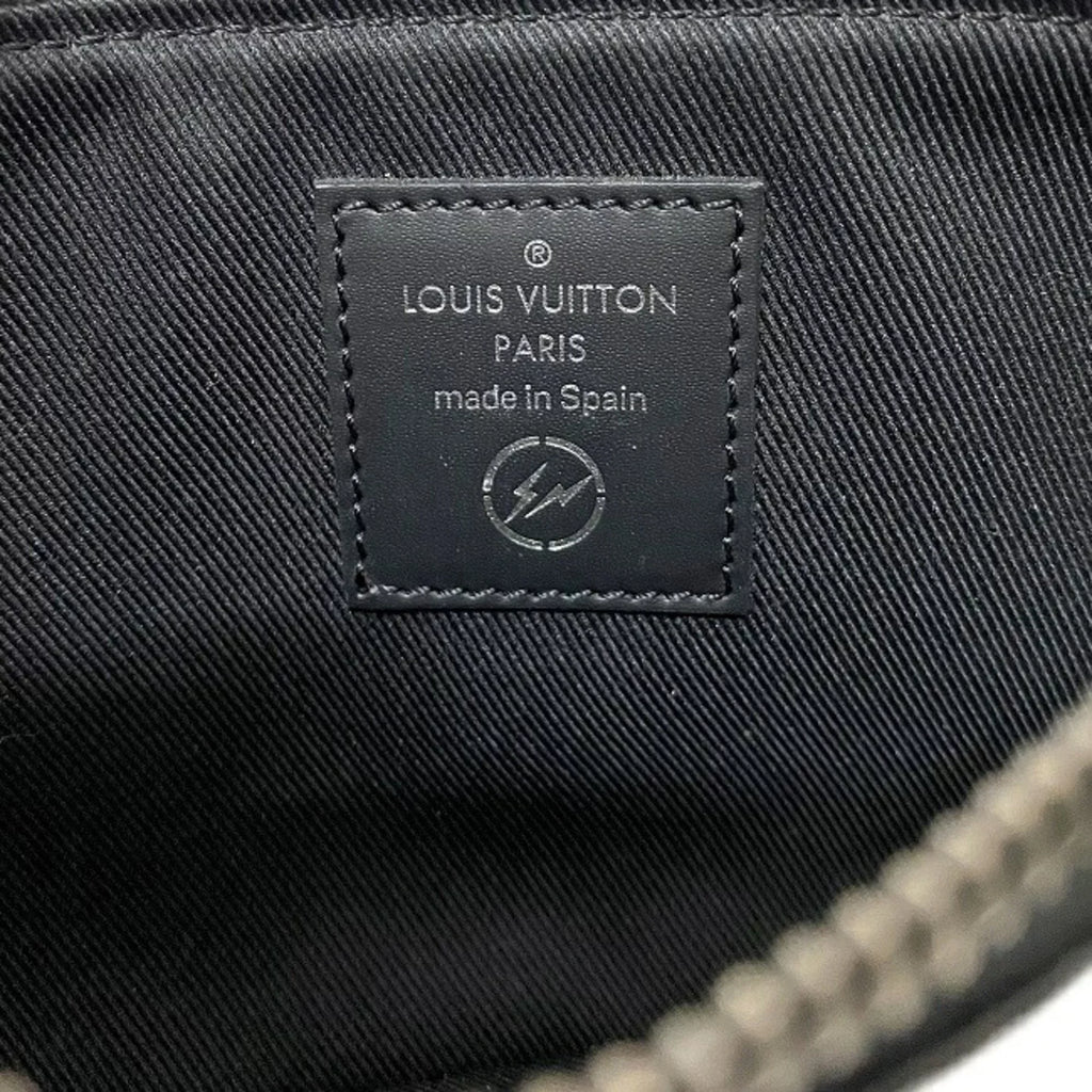 Pre-Owned Louis Vuitton Pouch Fragment iPhone Black Gray Rainbow Monogram Eclipse Flash M64433 UB1137 LOUISize VUITTON Hiroshi Fujiwara Collaboration (Good)