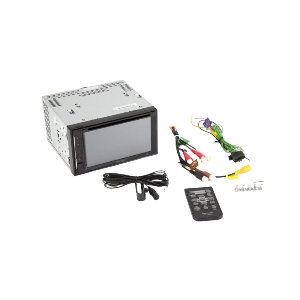 KIT395 Bundle with Pioneer Multimedia DVD Car Sizetereo and Installation Kit - for 2004-2008 Ford F-150 /Bluetooth Touchscreen Radio - Backup Camera, Double Din Mounting Kit