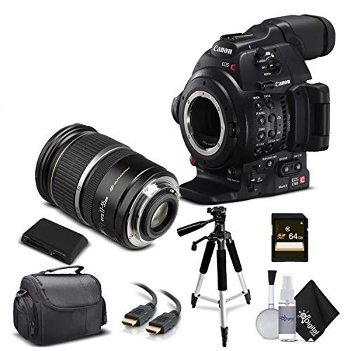 Canon EOSize C100 Mark II +Dual Pixel CMOSize AF 0202C002 & 16-35mm f/2.8L II USizeM Lens