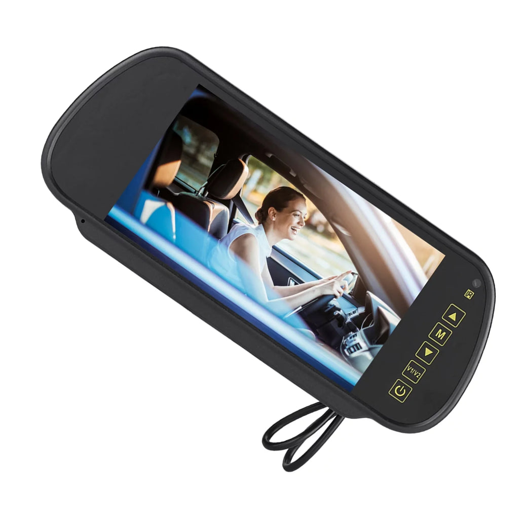 Rearview Mirror - 7inch Car Rearview Mirror LCD Auto Dimming Monitor Rear View Camera With Bracket