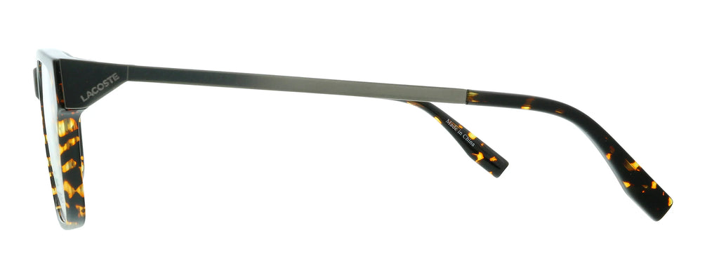Lacoste L2867 220 Dark Havana Modified Rectangle Eyeglasses for mens