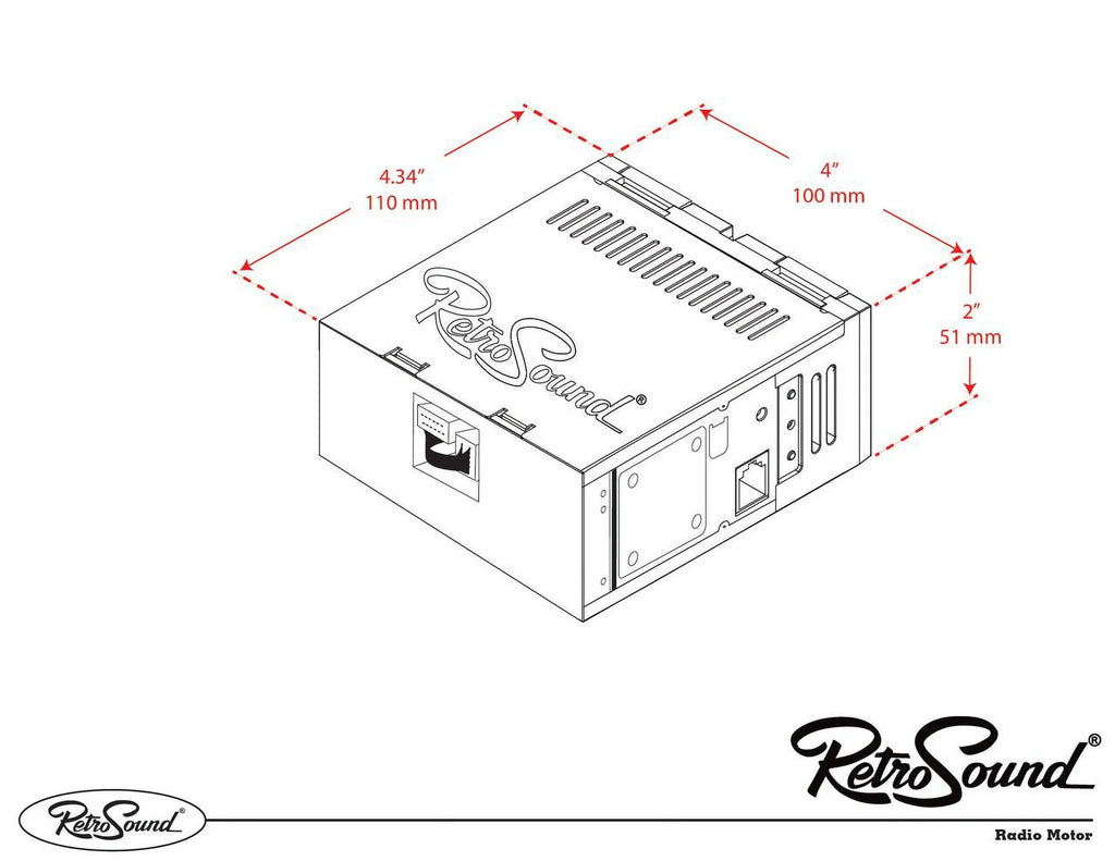 RetroRadio Compatible with 1957-70 Citroen ID19 Features Include Bluetooth, AUX, AM/FM LAB-M1-308-309-39-78PCT1