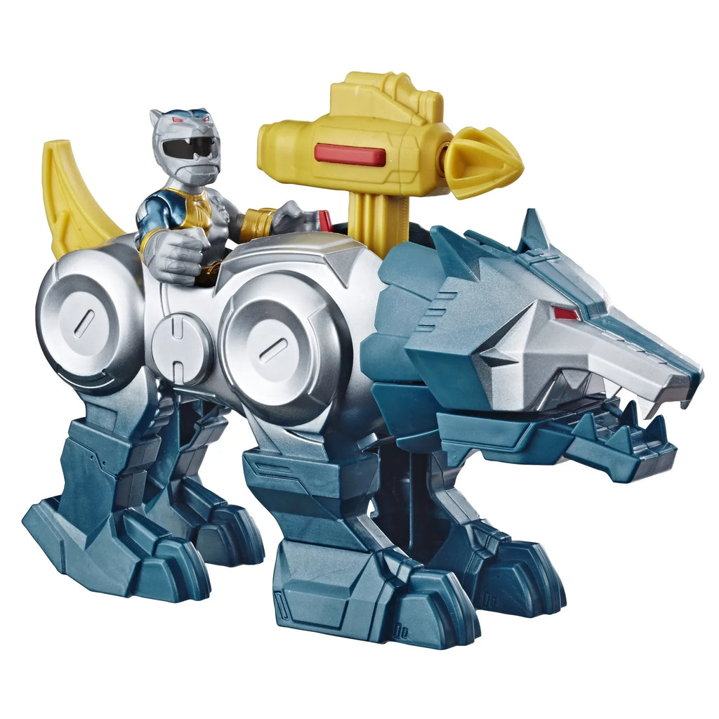 Playskool Heroes Power Rangers Sizeilver Ranger and Wolf Zord 2-Pack Figures