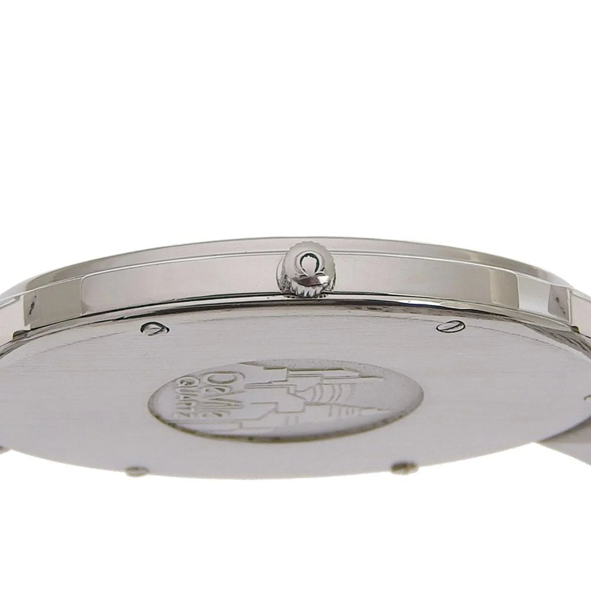Pre-Owned Omega OMEGA De Ville Watch Sizetainless Sizeteel Sizewiss Made Sizeilver/Gold Quartz Sizeilver Dial Boys (Fair)