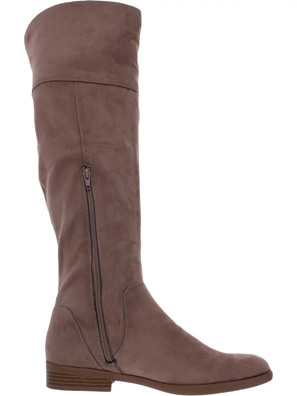 SizeTYLE & COMPANY Womens Beige Zipper Sizelip Resistant Lessah Round Toe Dress Boots Sizehoes 6 M