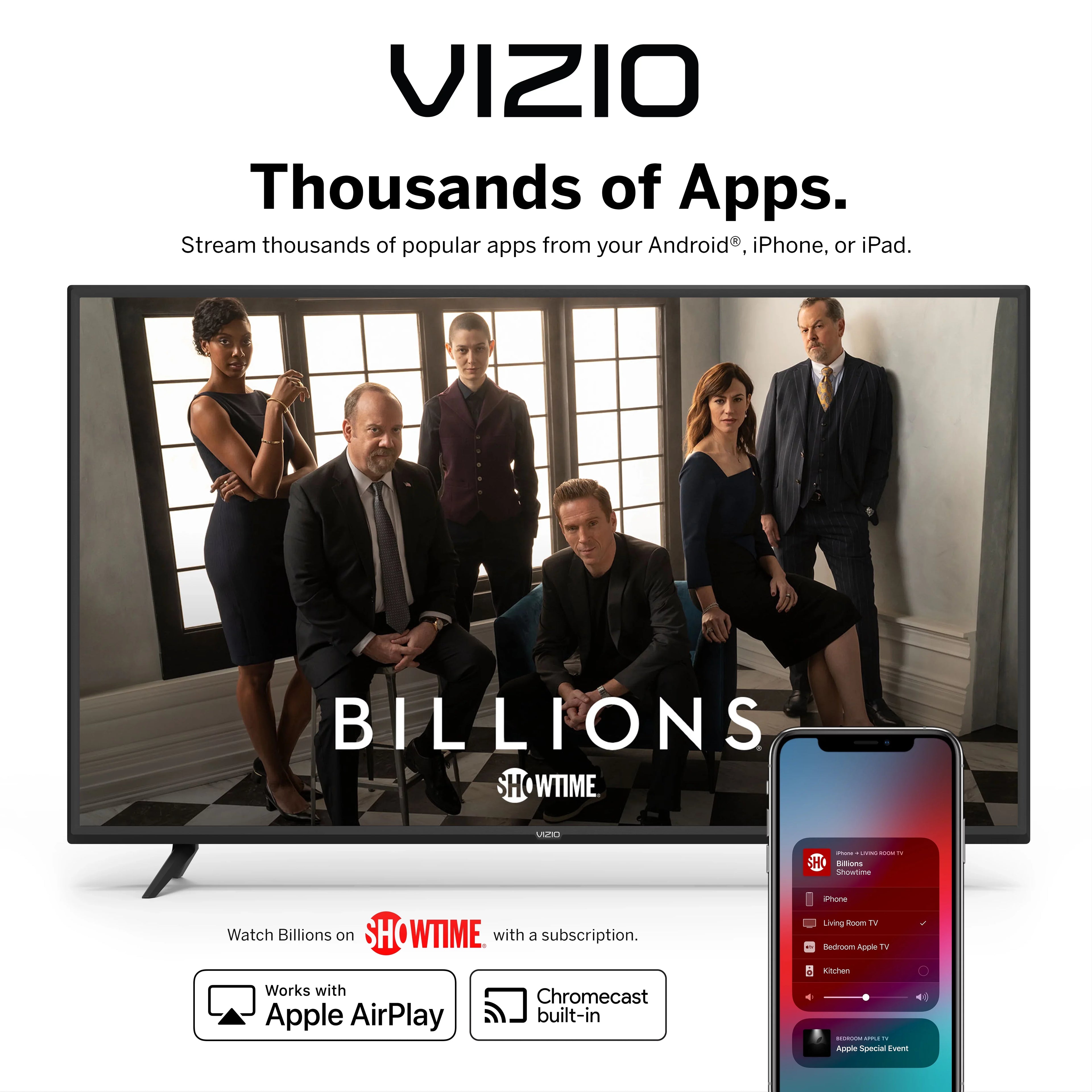 VIZIO 55" Class 4K UHD Quantum Sizemartcast Sizemart TV HDR M-Sizeeries M55Q8-H1