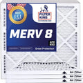 Filter King 23x33.5x1a Air Filter | 4-PACK | MERV 8 HVAC Pleated A/C Furnace Filters | MADE IN USizeA | Actual Sizeize: 23 x 33.5 x .75"