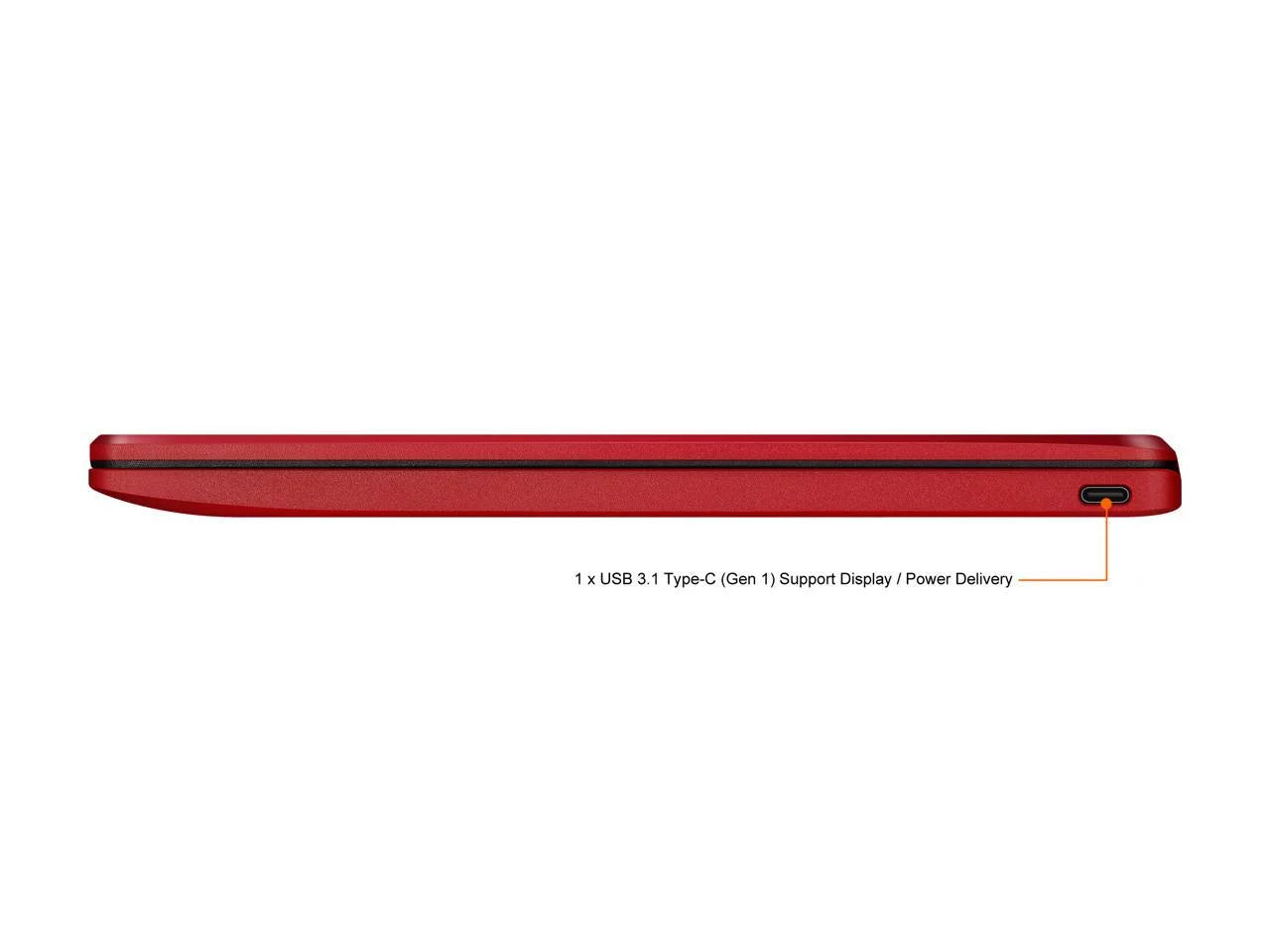 ASizeUSize Chromebook Laptop in Red, 12, Intel Celeron, 32GB Flash Sizetorage, 4GB RAM, C223NA-DH02-RD