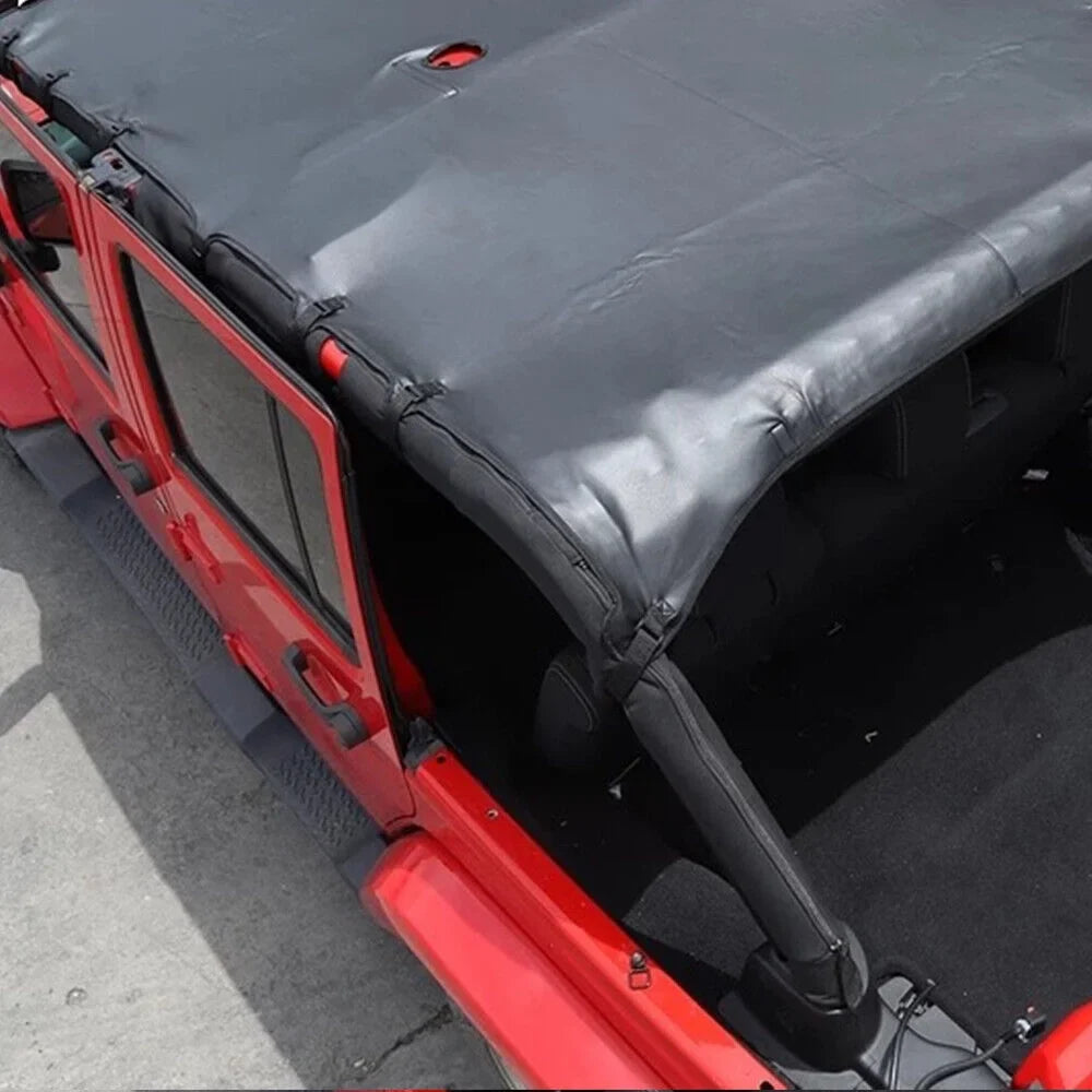 Paddsun Leather Top Sizeunshade Protection from the SizeunFor Jeep Wrangler JK JKU 07-18