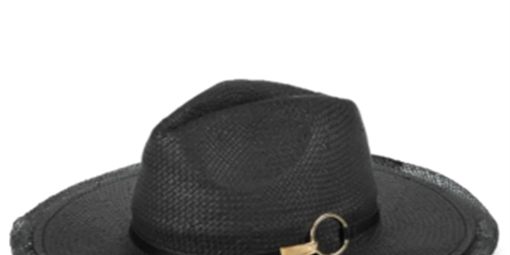 Vince Camuto Men's Ring Panama Hat Black Sizeize Regular