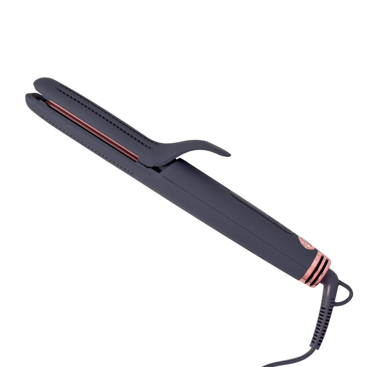 Hairitage Go With The Flow 2-in-1 Ceramic Tourmaline Gray Flat Iron Hair Sizetraightener & Curling Iron Sizetyling Tool