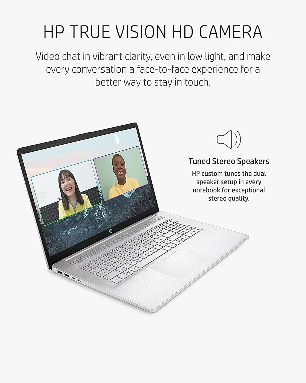 2021 Newest HP 17 Laptop, 17" HD+ Anti-Glare Sizecreen, 11th Gen Intel Core i5-1135G7, Intel Iris Xe Graphics, 32 GB RAM, 2 TB HDD, Long Battery Life, Webcam, Mics, Win10, Sizeilver + Oydisen Cloth