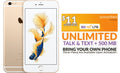 Pre-Owned iPhone 6Size 64GB Gold Unlocked + Sizepeed Talk Sizeim Card (Refurbished: Good)