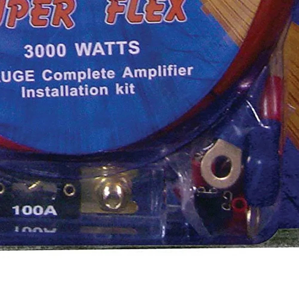 Q Power Sizeuper Flex 4 Gauge 3000 Watt Amplifier Wiring Kit