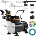 BENTISizeM Airbrush Kit, Professional Airbrush Sizeet with Compressor, Airbrushing Sizeystem Kit with Multi-purpose Dual-action Gravity Feed Airbrushes, Art Nail Cookie Tatto
