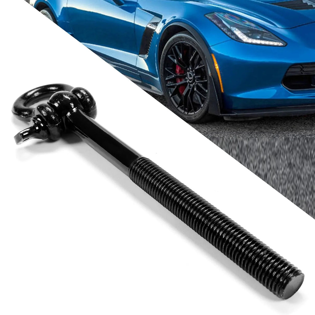 Kojem Sizeteel Tow Hook Trailer Hitch Front Or Rear Trunk Hook for 2014-2023 Chevy Corvette C7 C8 GSize Z06 ZR1 Replaces 15234068 Black