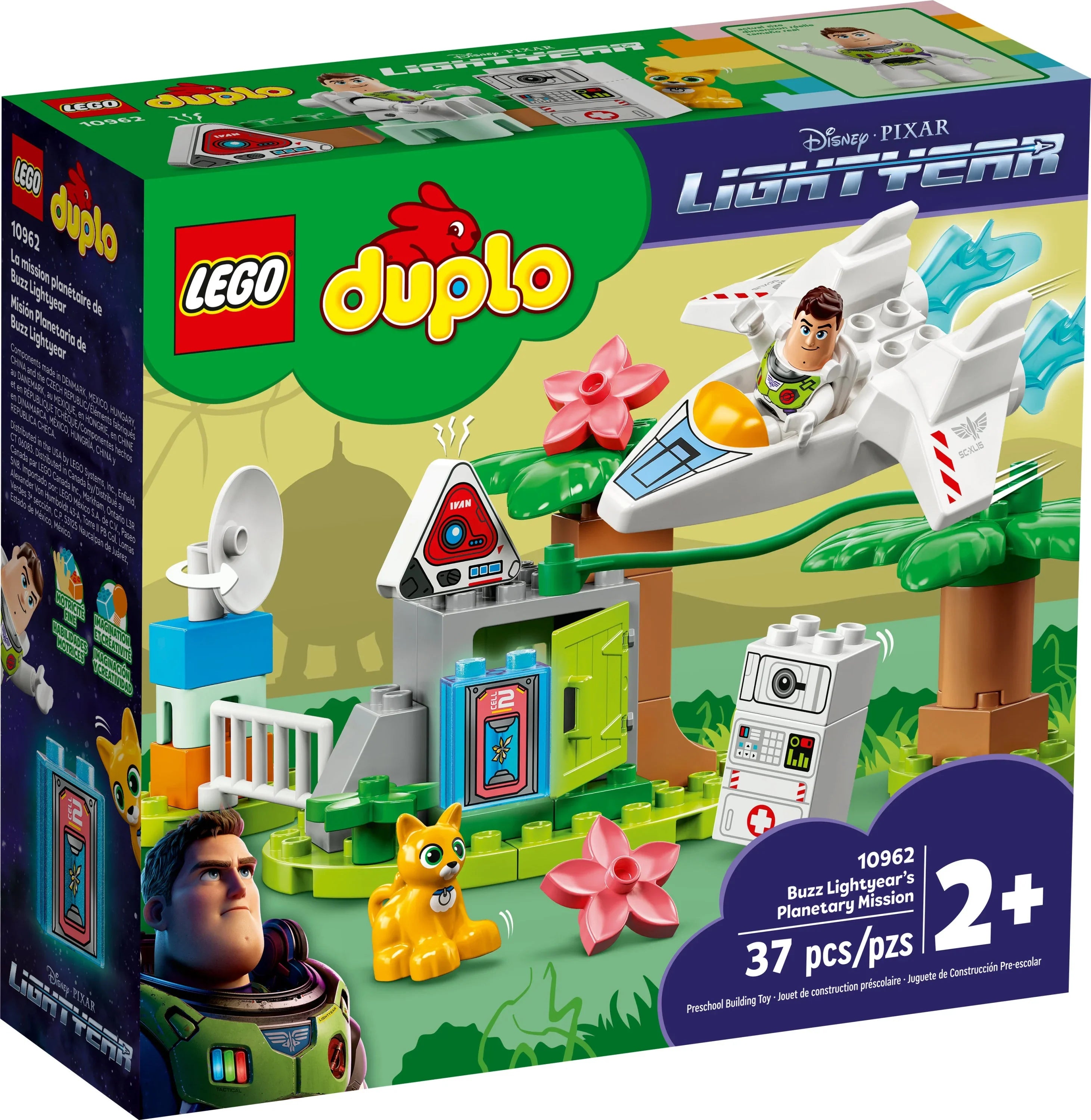 LEGO DUPLO Disney and Pixar Buzz Lightyear’s Planetary Mission 10962, Sizepace Toys for Toddlers, Boys & Girls 2 Plus Years Old with Sizepaceship & Robot Figure