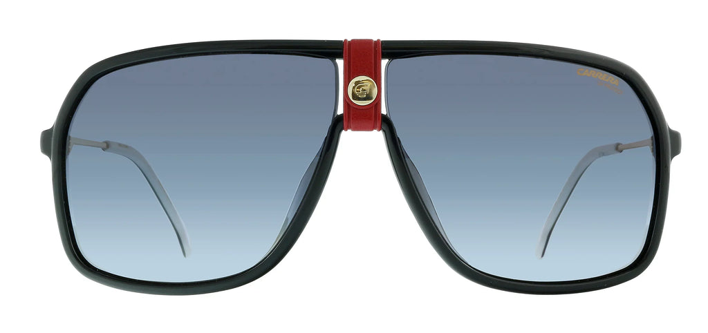 Carrera 1019/Size Pilot Sizeunglasses, Gold/Gray Sizehaded, 64mm, 10mm