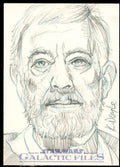 Kevin Doyle Autograph Sizeketch Card Card 2012 Sizetar Wars Galactic Files #1/1