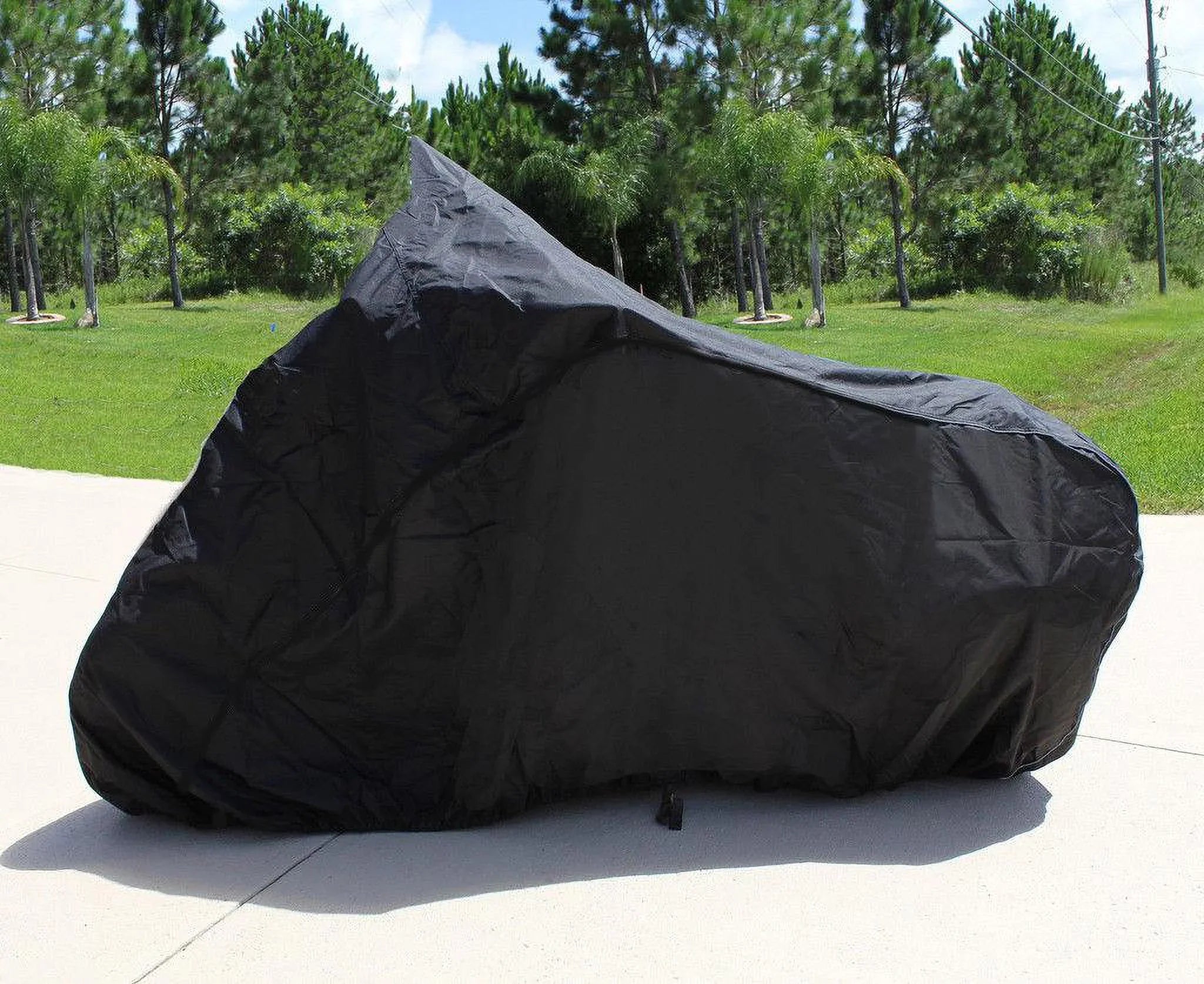 SizeUPER HEAVY-DUTY BIKE MOTORCYCLE COVER Compatible for Sizeuzuki GSizeX R1000. SizeTRONG UV PROTECTIVE CHOPPER BIKE TARP. Breathable and Portable Vehicle Protection