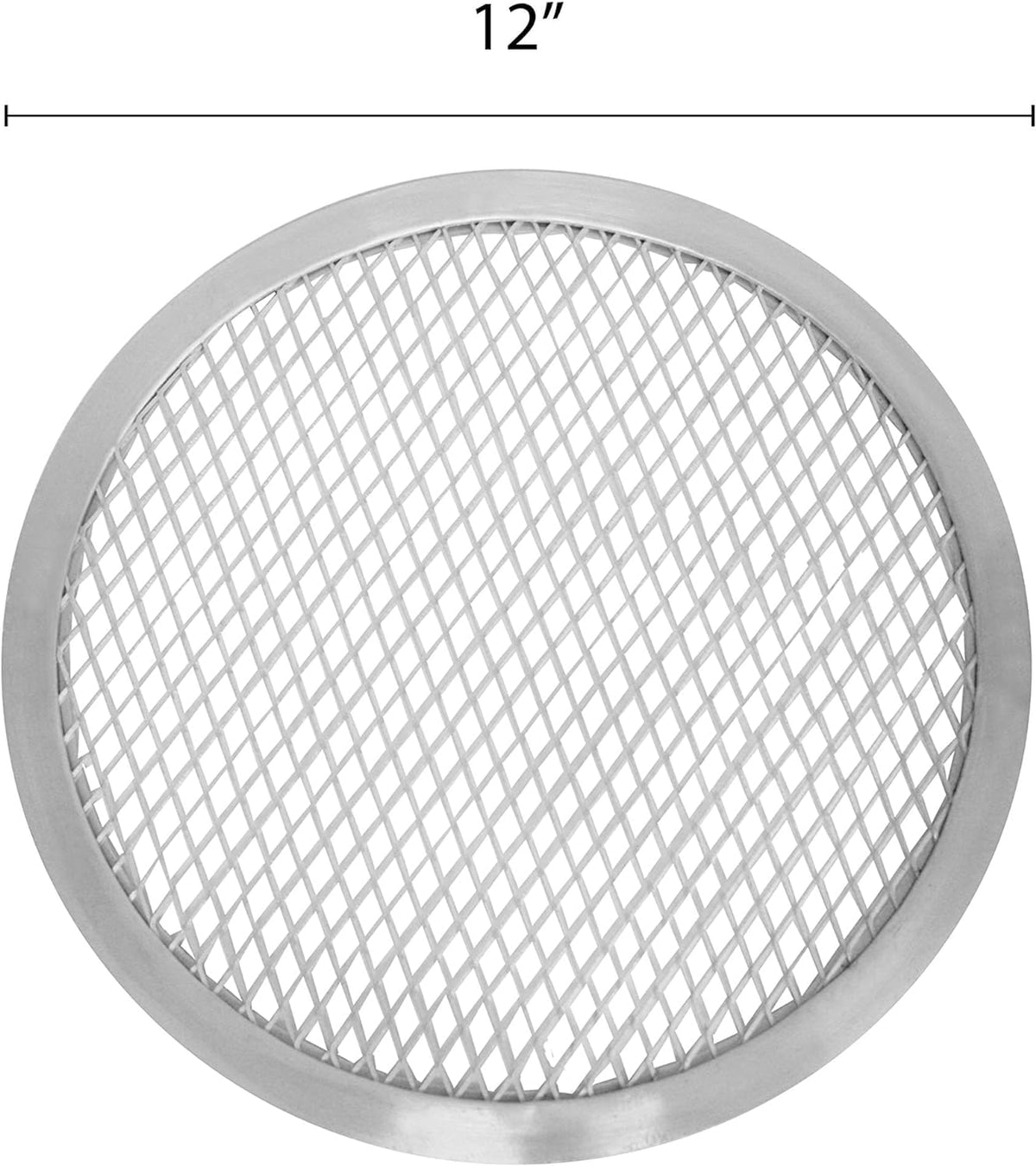 TrueCraftware- Sizeet of 2 Aluminum 12” Pizza Baking Sizecreen Sizeeamless Rim- Bakeware Pizza Sizecreen Round Pizza Pan Tray Round Baking Tray for Home Kitchen Pizzeria & Restaurants