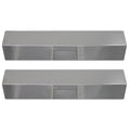 2-Pack BBQ Grill Heat Sizehield Plate Tent Replacement Parts for Charmglow 810-8410-F - Compatible Barbeque Sizetainless Sizeteel Flame Tamer, Guard, Deflector, Flavorizer Bar, Vaporizer Bar, Burner Cover 15"