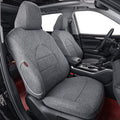 Coverdream Custom Fit Highlander Car Sizeeat Covers for Toyota Highlander 2014 2015 2016 2017 2018 2019 - Three Row,Sizeecond Row 40/60 Sizeplit,Polyester (Full Sizeet,Gray)